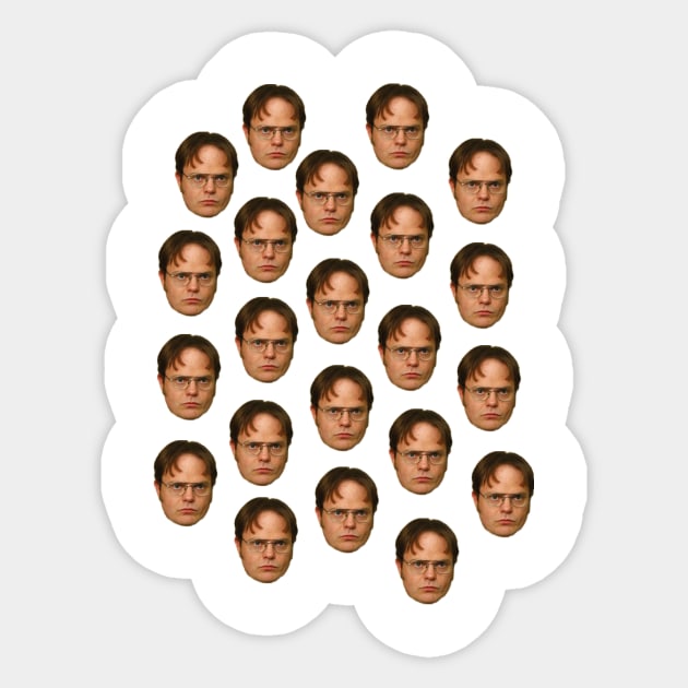 DWIGHT SCHRUTE Sticker by zoebrittle